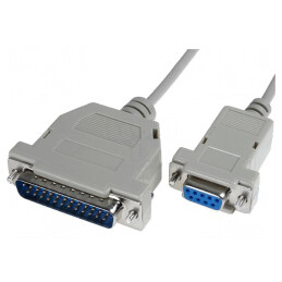 Cablu D-Sub 25pin la 9pin 3m | Electronic-mag.ro | Componente Electronice