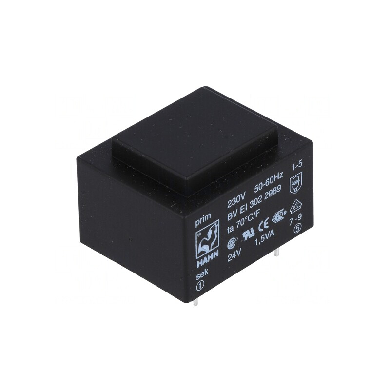 Transformator Încapsulat 1,5VA 230V-24V PCB | Electronic-mag.ro | Componente Electronice