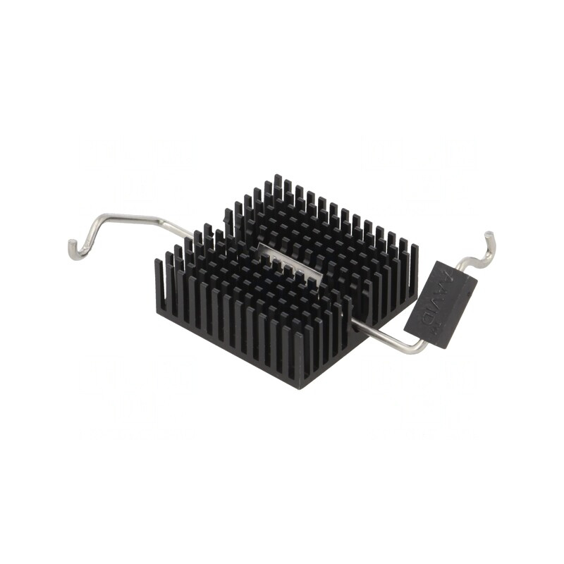 Radiator extrudat BGA FPGA negru 27mm x 27mm | Electronic-mag.ro | Componente Electronice