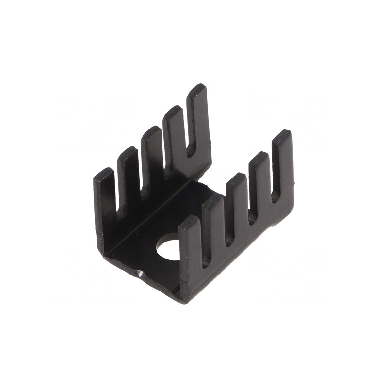 Radiator Extrudat Negru TO220 19x13,2x12,7mm | Electronic-mag.ro | Componente Electronice