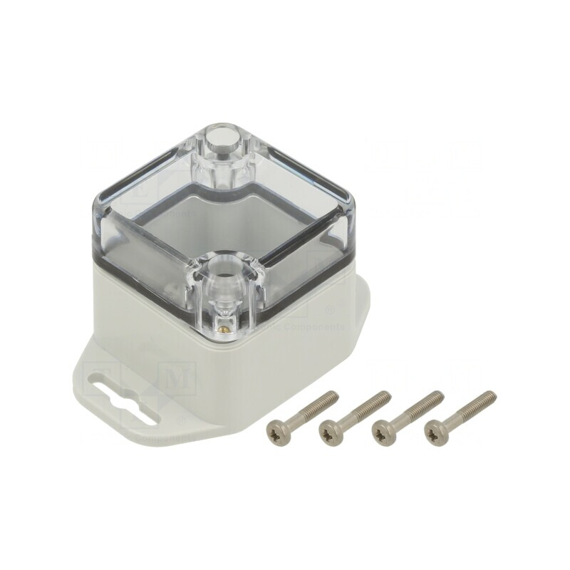 Carcasă Universală ABS Gri Deschis 45x45x40mm | Electronic-mag.ro | Componente Electronice
