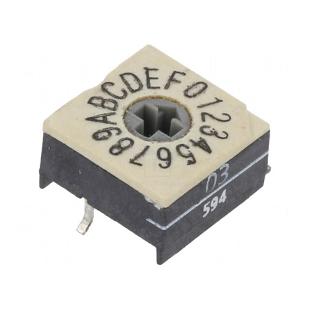Întrerupător codificare HEX/BCD 16 poziții SMD 100MΩ | Electronic-mag.ro | Componente Electronice