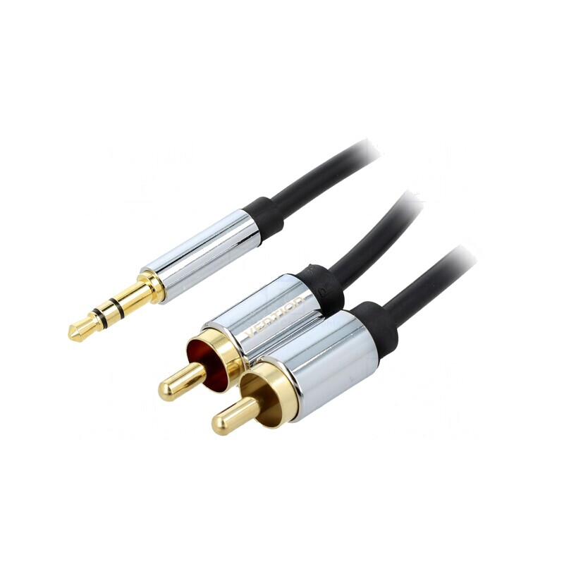 Cablu Jack 3.5mm la RCA Aurit 1.5m | Electronic-mag.ro | Componente Electronice