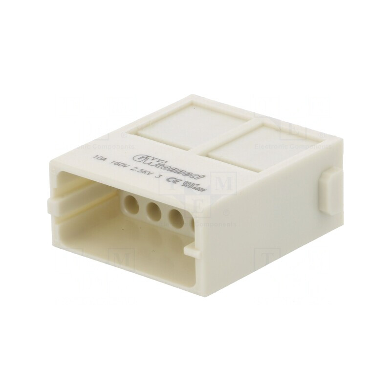 Conector HDC Modul Tată 17P 10A fără Contacte | Electronic-mag.ro | Componente Electronice