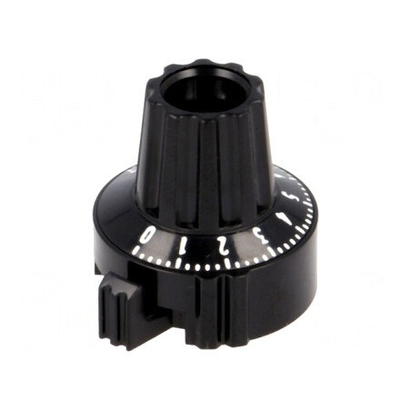 Buton de Precizie Negru 6mm Ø22,8x23,1mm | Electronic-mag.ro | Componente Electronice