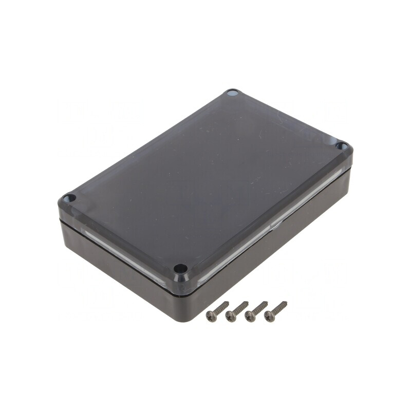 Carcasă universală neagră din ABS 80x120x27mm | Electronic-mag.ro | Componente Electronice