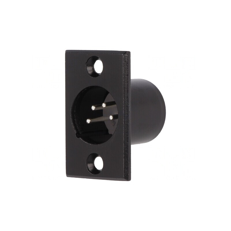 Soclu XLR Tată 4 Pin Montare Panou | Electronic-mag.ro | Componente Electronice