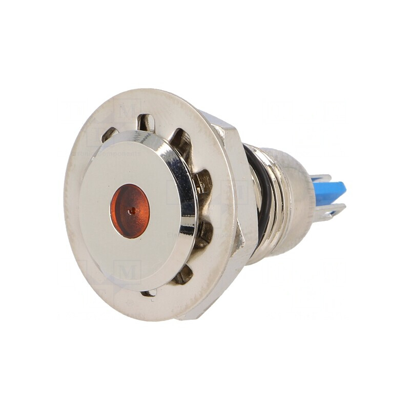 Lampă LED de control portocalie 24VDC IP67 Ø12mm alamă | Electronic-mag.ro | Componente Electronice Lampă LED de control portocalie 24VDC IP67 Ø12mm alamă | Electronic-mag.ro | Componente Electronice