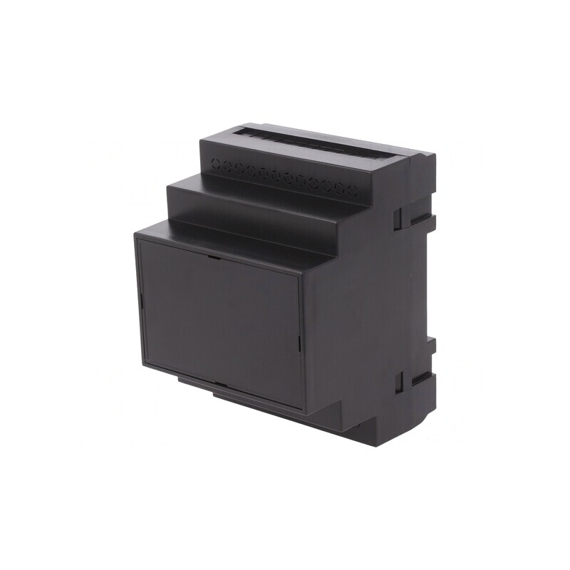 Carcasă DIN 90x70x65mm ABS Neagră | Electronic-mag.ro | Componente Electronice