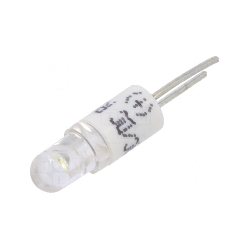 Lampă LED BI-PIN Albă 3mm 24V | Electronic-mag.ro | Componente Electronice