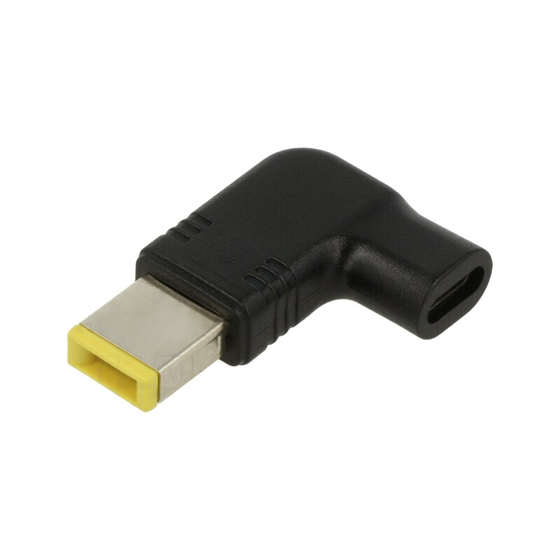 Adaptor USB-C Slim, Negru, 100W 5A, În Unghi | Electronic-mag.ro | Componente Electronice