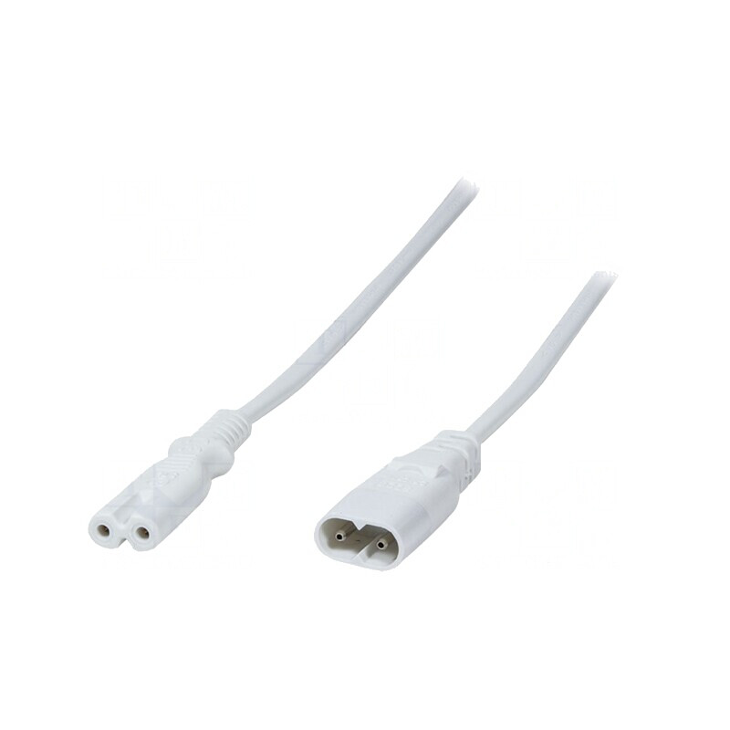 Cablu Alimentare Alb 2m IEC C7 la IEC C8 | Electronic-mag.ro | Componente Electronice Cablu Alimentare Alb 2m IEC C7 la IEC C8 | Electronic-mag.ro | Componente Electronice