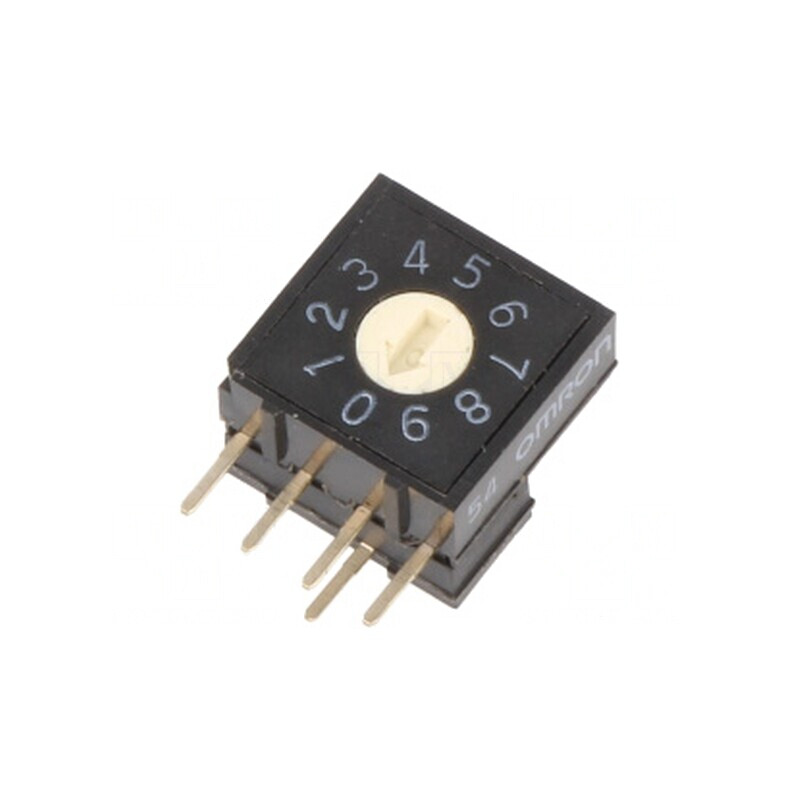 Întrerupător codificare DEC/BCD 10 Poz. THT Rizol 100MΩ | Electronic-mag.ro | Componente Electronice