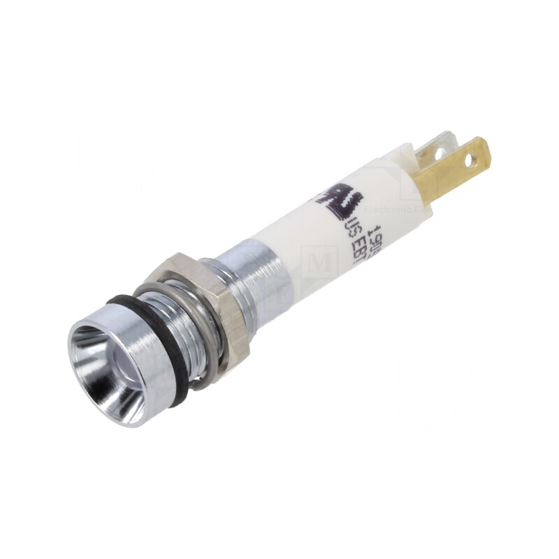 Lampă de control LED albă 24V Ø8mm plastic | Electronic-mag.ro | Componente Electronice Lampă de control LED albă 24V Ø8mm plastic | Electronic-mag.ro | Componente Electronice