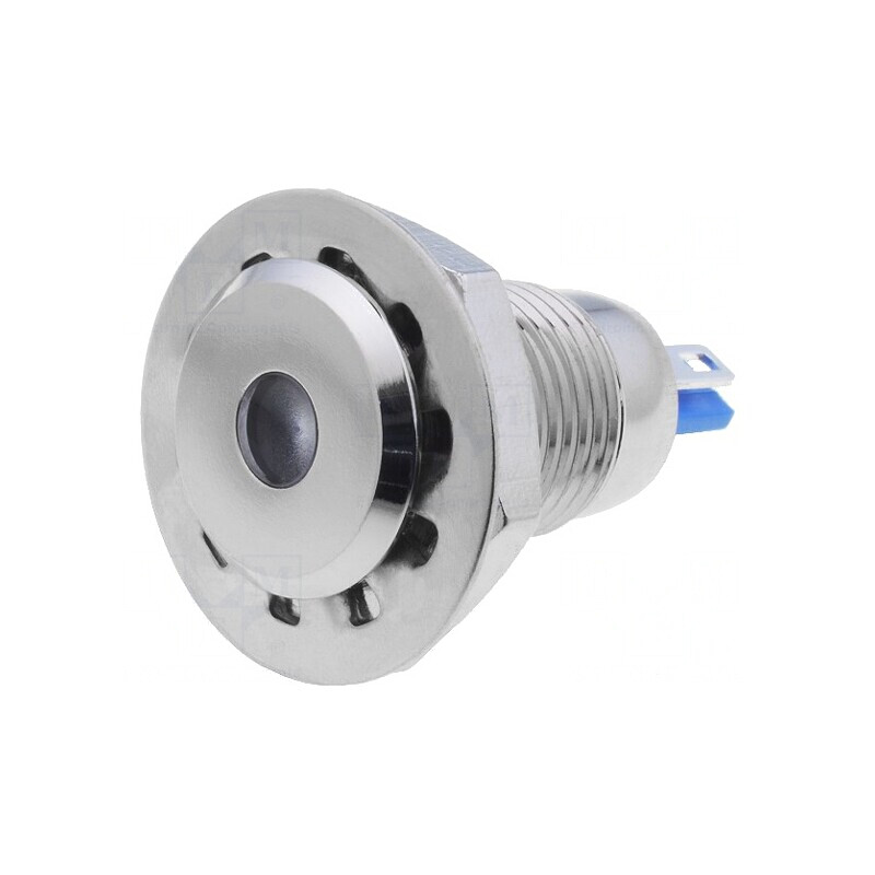 Lampă LED verde 24VDC Ø12mm IP67 pentru lipit | Electronic-mag.ro | Componente Electronice