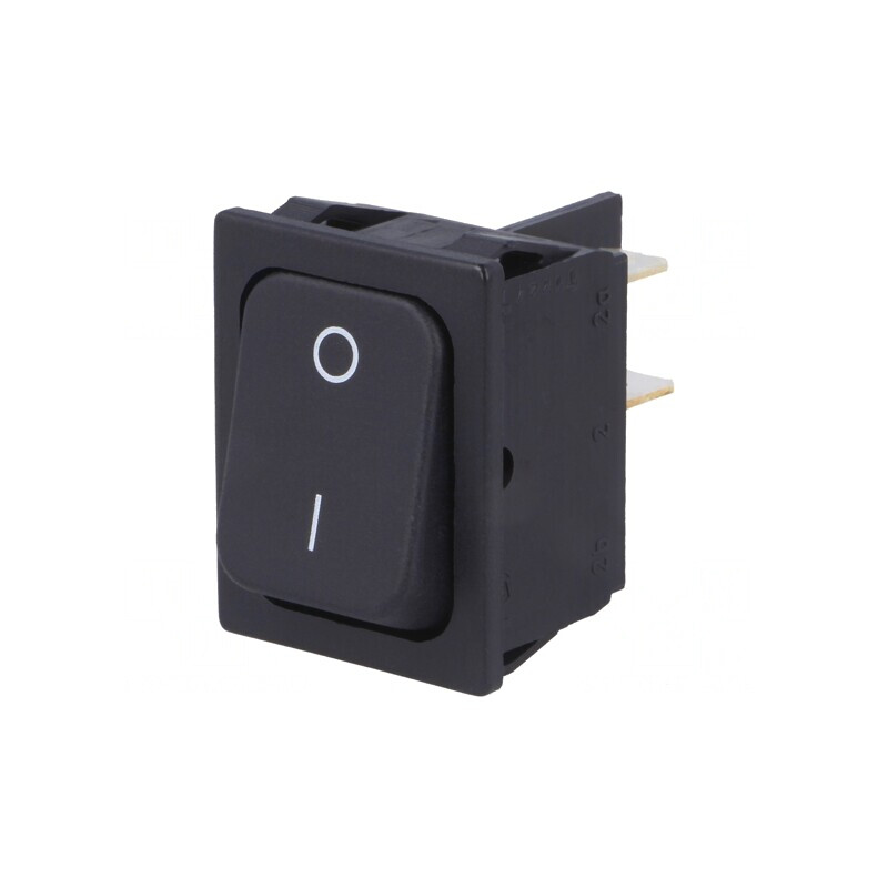 Comutator Rocker DPST Negru 20A 250V IP40 | Electronic-mag.ro | Componente Electronice