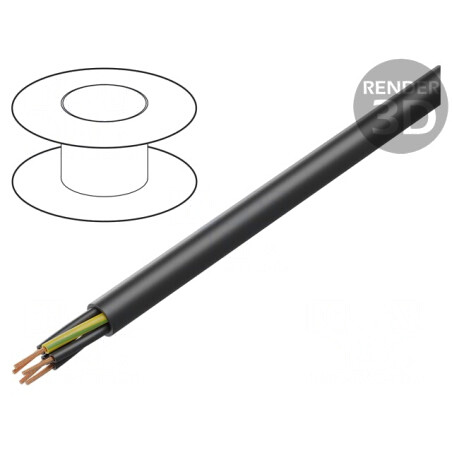 Cablu Electric 5G1,5mm2 Neecranat Negru 600V 1kV | Electronic-mag.ro | Componente Electronice