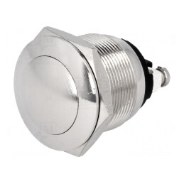 Comutator Anti-Vandalism SPST-NO 2A 250VAC Ø19mm IP40 | Electronic-mag.ro | Componente Electronice