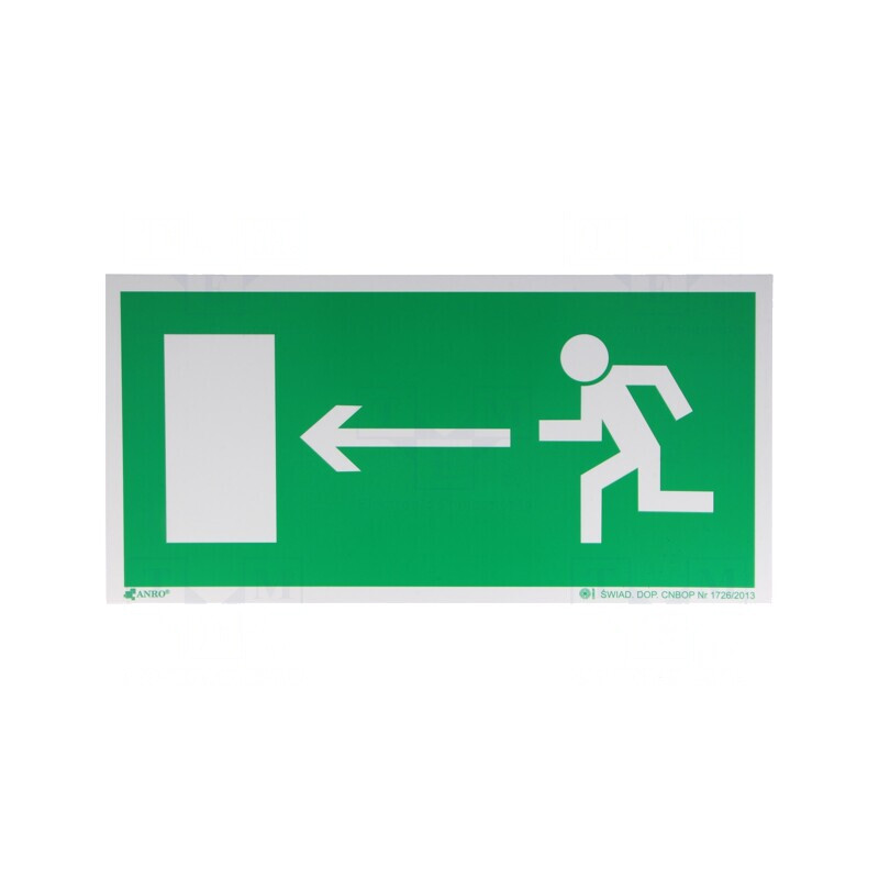 Indicator de Evacuare 150x300mm | Electronic-mag.ro | Componente Electronice