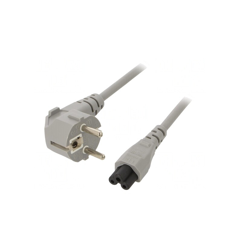 Cablu Alimentare 3x0,75mm² Schuko la IEC C5 | Electronic-mag.ro | Componente Electronice