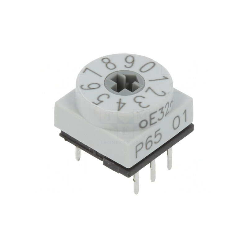 Întrerupător codificare DEC/BCD 10 poziții THT 80mΩ | Electronic-mag.ro | Componente Electronice