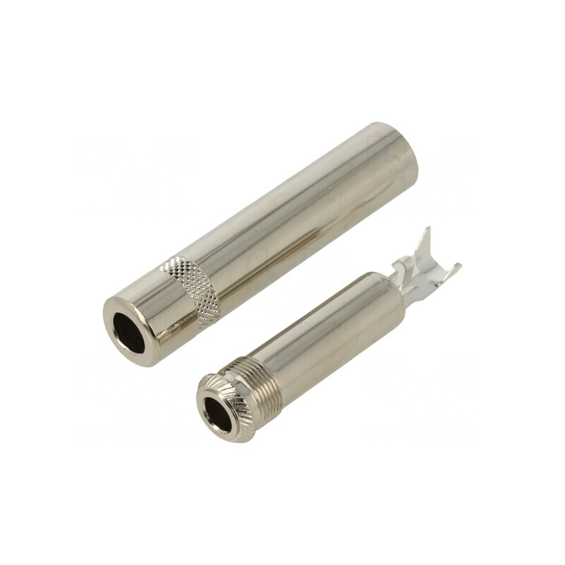 Mufă Jack 6,3mm Stereo Mamă 3 Piste Drept 6mm | Electronic-mag.ro | Componente Electronice