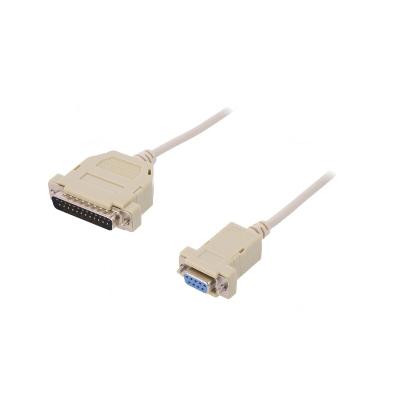 Cablu Adaptor D-Sub 25pin la 9pin 3m Bej | Electronic-mag.ro | Componente Electronice Cablu Adaptor D-Sub 25pin la 9pin 3m Bej | Electronic-mag.ro | Componente Electronice