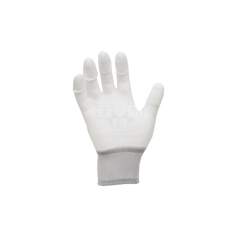 Mănuși ESD XL Poliamidă Albă | Electronic-mag.ro | Componente Electronice