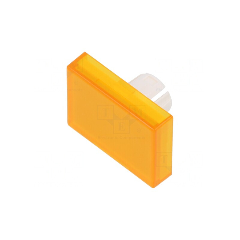 Lentilă Transparentă și Galbenă pentru Buton 22mm Plastic | Electronic-mag.ro | Componente Electronice