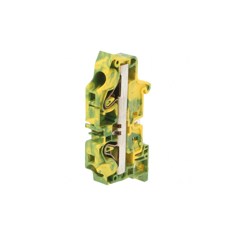 Conector de Șine Galben-Verde 0.5-10mm2 2 Borne | Electronic-mag.ro | Componente Electronice