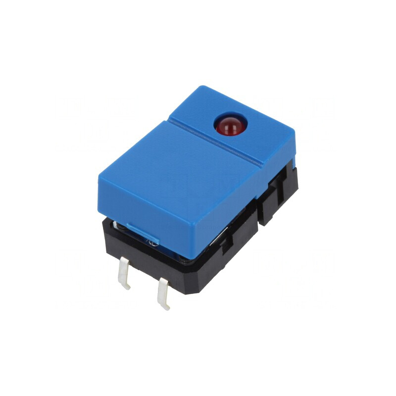 Comutator Tastatură SPST-NO cu LED Albastru 24VDC | Electronic-mag.ro | Componente Electronice