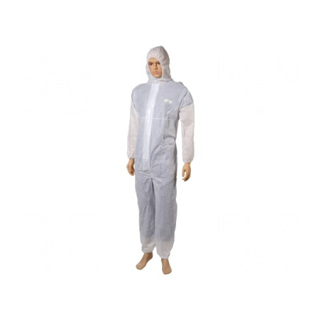 Combinezon Protecție Alb XXL cu Hota DT215 | Electronic-mag.ro | Componente Electronice