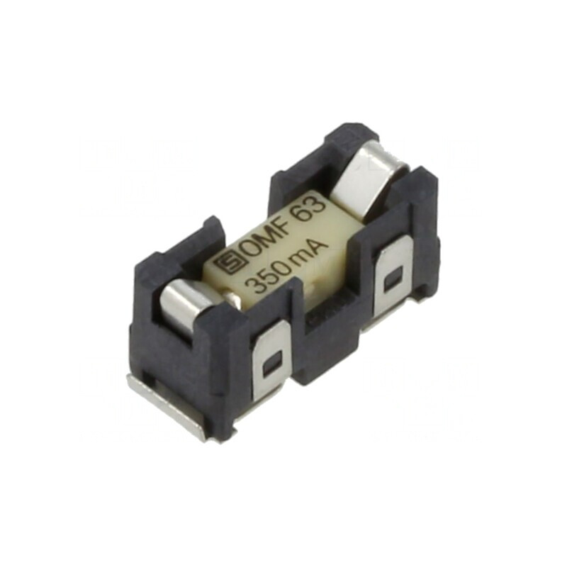 Clemă siguranțe cilindrice termoplast 350mA SMT | Electronic-mag.ro | Componente Electronice