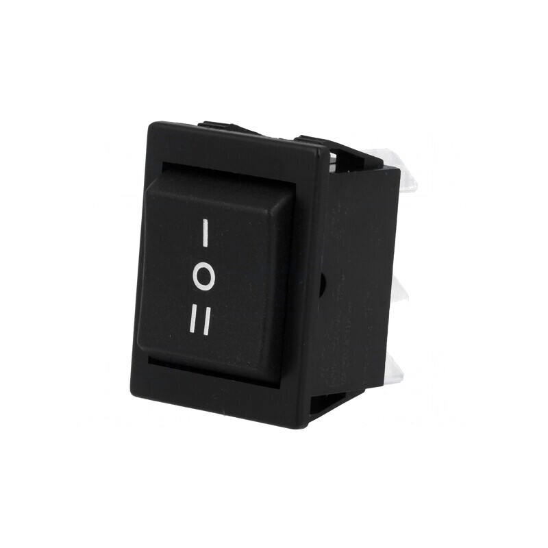 Comutator Balansier DP3T Negru 16A/250V 20A/28V | Electronic-mag.ro | Componente Electronice