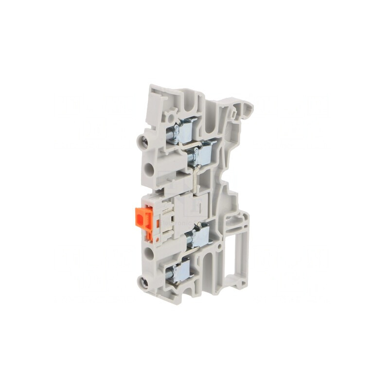 Terminal Îmbinare Șine 0,2-6mm2 2 Borne Gri 6mm | Electronic-mag.ro | Componente Electronice