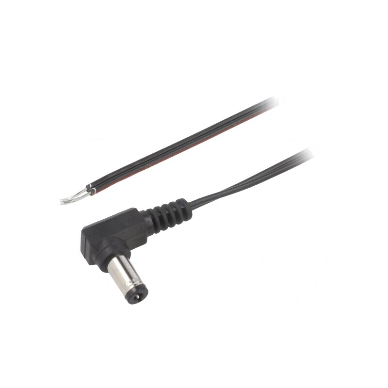 Cablu Alimentare 5.5/2.1mm Negru 1.5m | Electronic-mag.ro | Componente Electronice