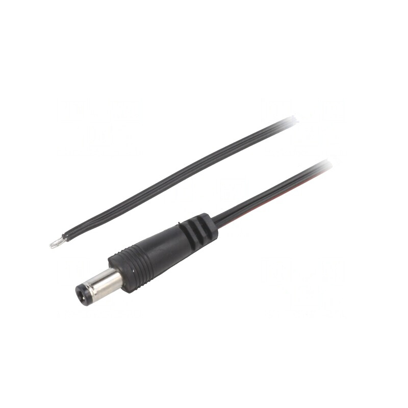 Cablu Alimentare DC 5,5/2,5 Negru 1,5m | Electronic-mag.ro | Componente Electronice