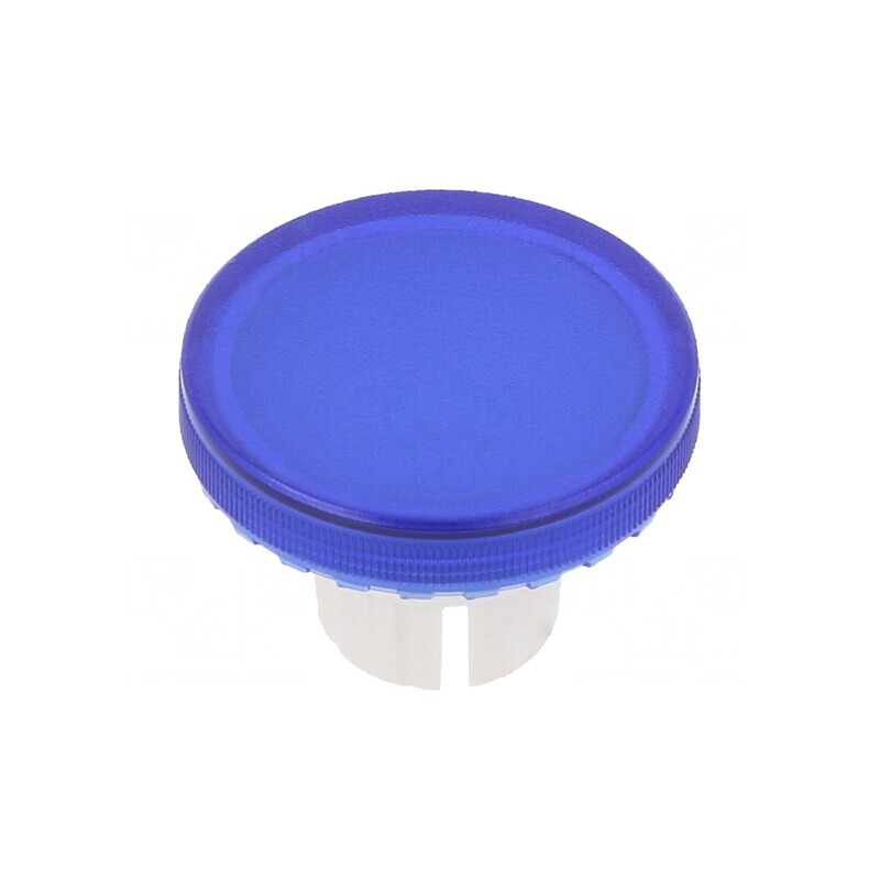 Lentilă buton 22mm albastră transparentă | Electronic-mag.ro | Componente Electronice