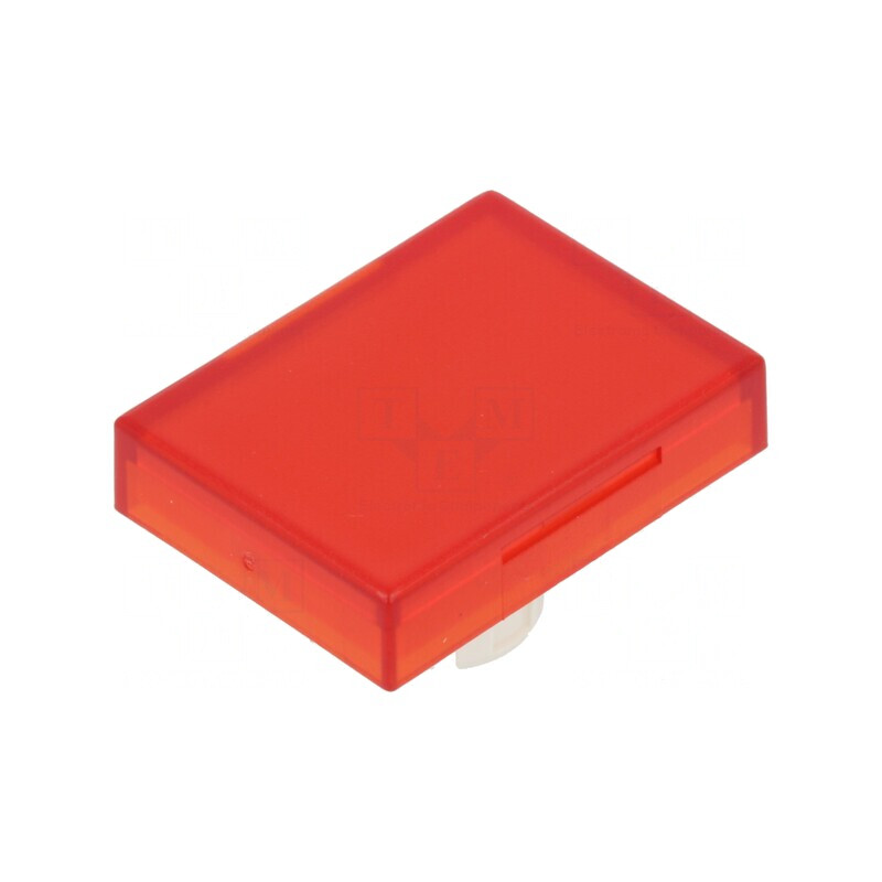 Lentilă Buton 22mm Roșie Transparentă Plastic | Electronic-mag.ro | Componente Electronice