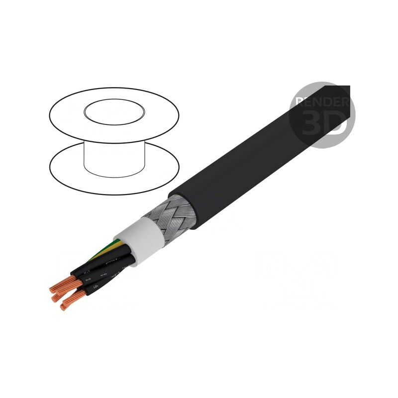 Cablu Ecranat BiT 1000 CY FR 5G1mm2 Cupru Cositorit | Electronic-mag.ro | Componente Electronice