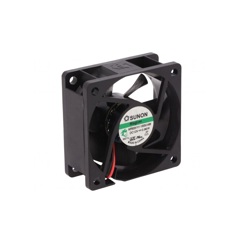 Ventilator DC axial 12V 60x60x25mm 39,72m3/h 27dBA | Electronic-mag.ro | Componente Electronice