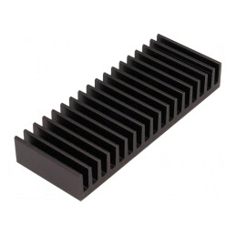Radiator Negru cu Aripioare 37.5mm x 100mm | Electronic-mag.ro | Componente Electronice