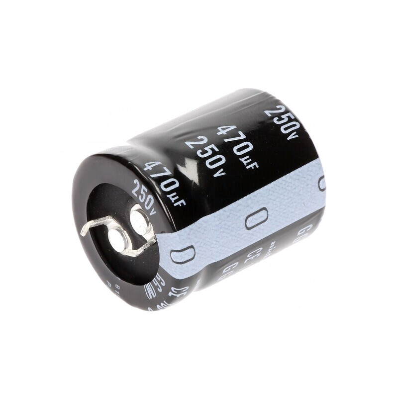 Condensator Electrolitic SNAP-IN 470uF 250VDC Ø25x30mm | Electronic-mag.ro | Componente Electronice