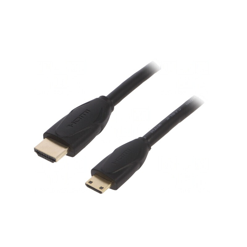 Cablu HDMI 2.0 Mini HDMI 1m Negru | Electronic-mag.ro | Componente Electronice