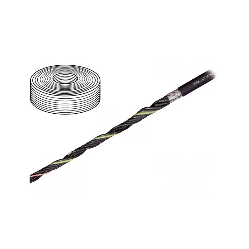 Cablu de Control Chainflex CF881 3G1mm2 Negru Litat | Electronic-mag.ro | Componente Electronice