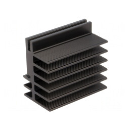 Radiator Aluminiu Negru 50x30x45mm | Electronic-mag.ro | Componente Electronice