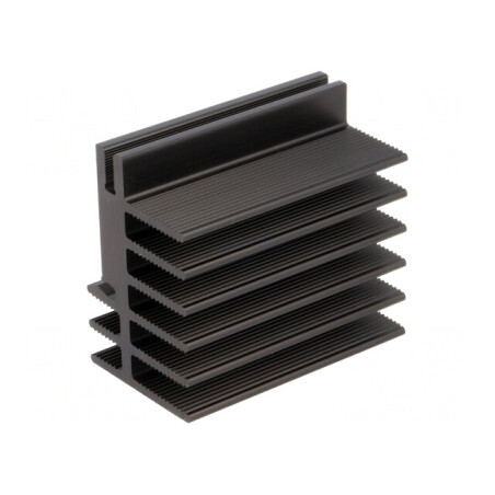 Radiator Aluminiu Negru 50x30x45mm | Electronic-mag.ro | Componente Electronice