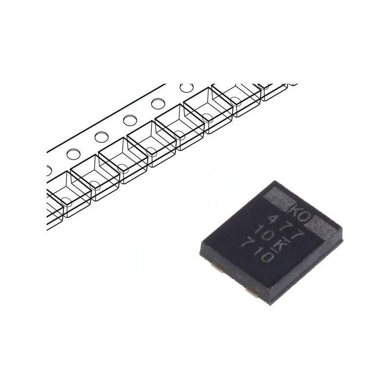 Condensator Tantal-Polimer Low ESR 470uF 10V SMD | Electronic-mag.ro | Componente Electronice