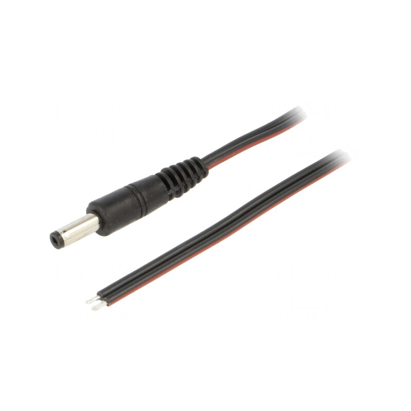 Cablu Alimentare DC Negru 1,5m 2x0,75mm2 4,8/1,7 | Electronic-mag.ro | Componente Electronice