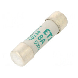Siguranţă cilindrică 8A 500VAC 10,3x38mm | Electronic-mag.ro | Componente Electronice